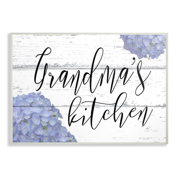 Stupell Industries Grandma's Kitchen Hydrangeas Botanical & Floral Painting Unframed Art Print Wall Art, 10 x 15