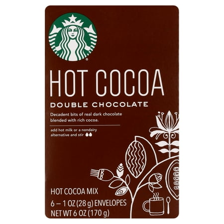 Starbucks Double Chocolate Hot Cocoa Mix, 6 Count Box