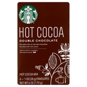 Starbucks Double Chocolate Hot Cocoa, 6 count Carton