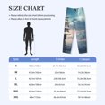 thumbnail image 4 of Fotbe Moonlit Sea Sailboat Pantalones de Pijama para Hombre, Pantalones de Dormir, Pantalones de Casa con Cintura Ajustable y Bolsillos-3X-Large, 4 of 6
