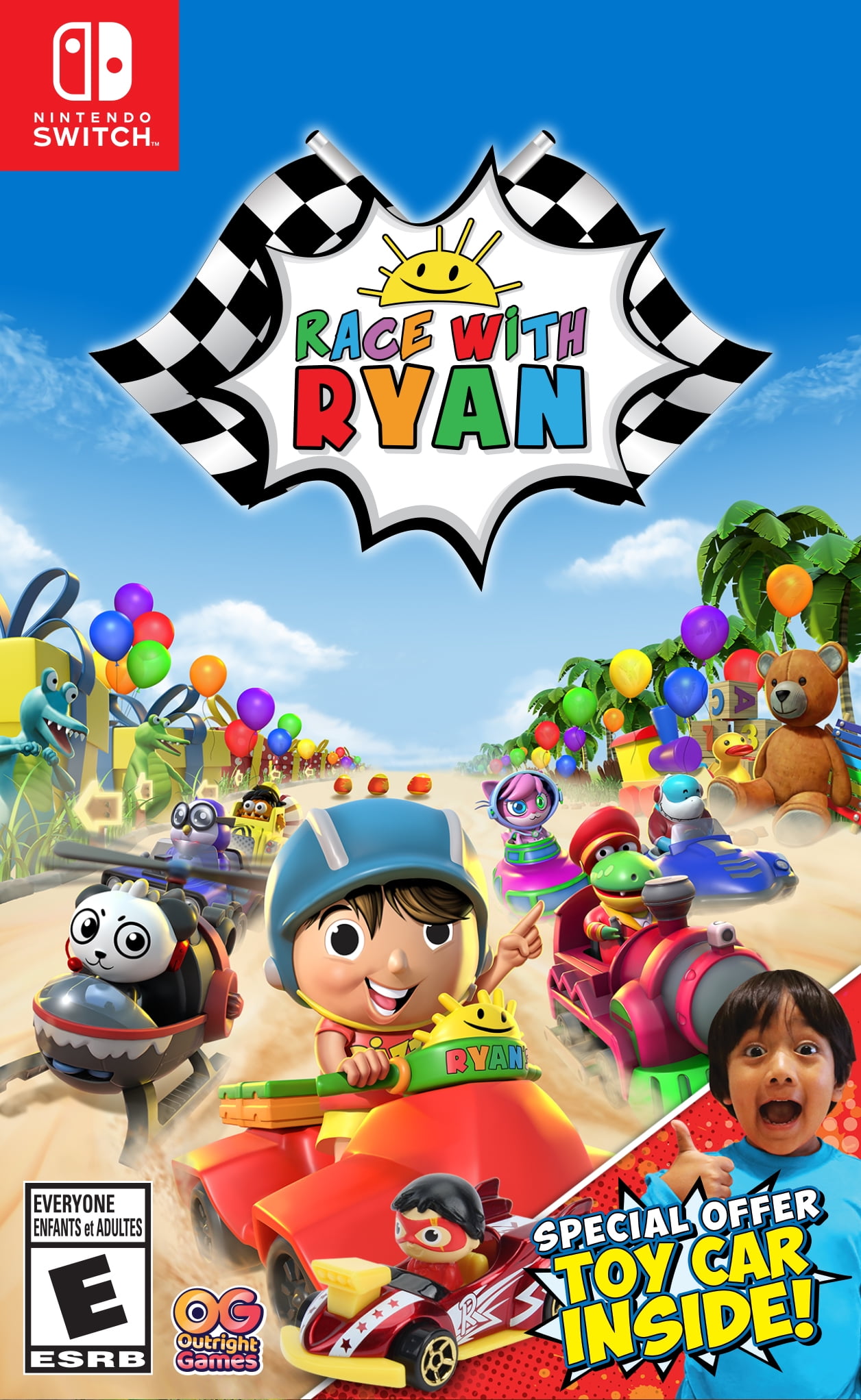 Walmart Exclusive Race With Ryan Outright Games Nintendo Switch Walmart Com Walmart Com - ryan's world roblox character