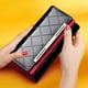 thumbnail image 1 of Cartera larga de piel con hebilla para mujer, cartera de mano de gran capacidad, estilo coreano, tres pliegues, 1 of 5
