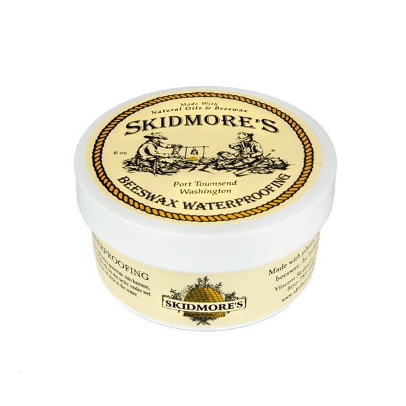 Skidmore's Imperméabilisation Premium à la Cire d'Abeille / Formule Naturelle et Non Toxique Qui Prévient et Protège Votre Cuir et Votre Bois contre les Dommages Causés par les Intempéries / Fabriqué aux É.-U. / 6 Oz