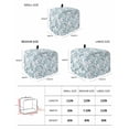 thumbnail image 2 of Teal Spring Floral Small Toaster Cover 2 Slice, Kitchen Appliance Covers, Elegant Pastoral Flowers Toaster Oven Cover with Loop, Bread Machine Cover Polyester Dust Cover Protection, 2 of 4