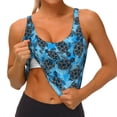 thumbnail image 4 of Lsque Bohemian Sea Turtle Printed Women'S Sports Bra, Compression, Moisture Wicking, High-Impact Sports Bra For Women,Supportive sports bra-X-Large, 4 of 9