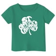 thumbnail image 3 of Teen Girl Shirts Kid St. Patrick's Day Fashionable Short Sleeve T Shirts Crew Neck Sports T-Shirt T-Shirt Boys & Girls Shirts White,6-7 years, 3 of 3