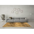 thumbnail image 3 of Ahgly Company Indoor Square Abstract Brown Modern Area Rugs, 3' Square, 3 of 4