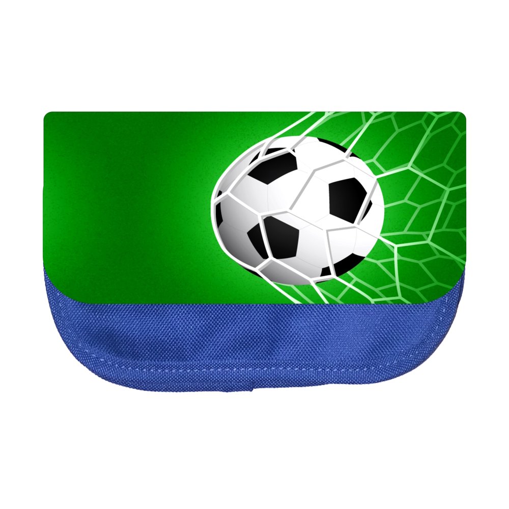 Soccer Sports Ball Pencil Pouch 2 Pocket Pencil Case Organizer Pencil