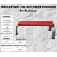 thumbnail image 2 of Banco Plano Recto High End Fitness P/pesas Gimnasio Profesional Color Rojo BP_HF_ROJO, 2 of 3