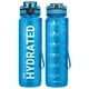 thumbnail image 1 of Botella de agua Sahara Sailor de 1 litro con marcador de tiempo, tritán, sin BPA, 1 of 7