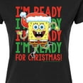 thumbnail image 3 of SpongeBob SquarePants - I'm Ready For Christmas - Juniors Fitted Graphic T-Shirt, 3 of 6