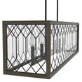 thumbnail image 5 of Hunter - Chevron 6-light Rustic Iron, Extra Large Chandelier, Dimmable, Linear Shaped, for Bedrooms, Kitchens, Dining, Living Rooms - 19373, 5 of 9