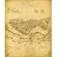 thumbnail image 2 of Vintage Maps 12x14 White Modern Wood Framed Museum Art Print Titled - West Point 1783, 2 of 4