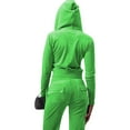 thumbnail image 4 of Scyoekwg Womens Two Piece Sets Fall Outfits Long Sleeve Sweatshirt Long Pants Casual Matching Outfits Fashion Sweatsuit Tracksuit (Green,XL), 4 of 7