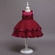 thumbnail image 4 of Vestido infantil para niñas Vestido de noche de cumpleaños Vestido de princesa para niñas Vestido de actuación de presentadora de baile de piano, 4 of 6