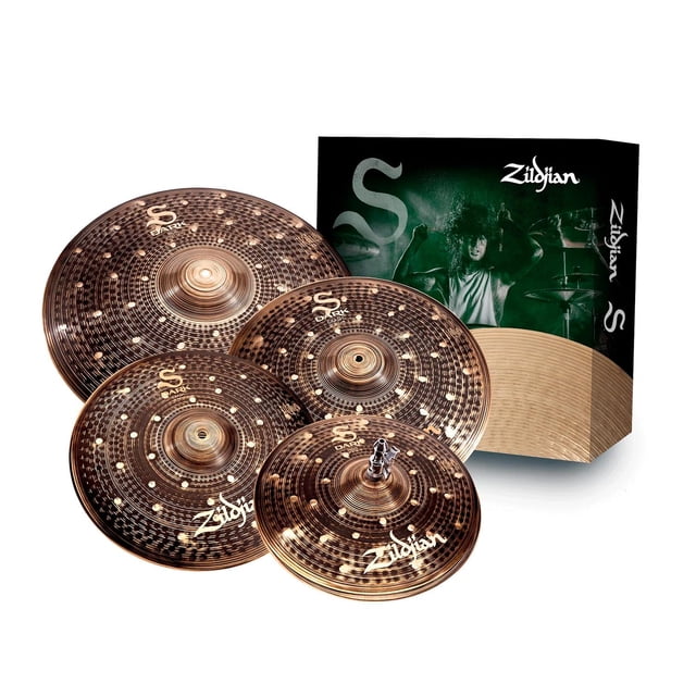 Paquete de platillos Serie S Dark SD4680 ZILDJIAN dorado oscuro 12x63.5x64.5