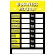 thumbnail image 3 of Letrero Horario Comercial DQrwqpou Letreros Horas Operación para Ventana Puerta amarillo, 3 of 8