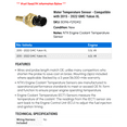 thumbnail image 2 of Water Temperature Sensor - Compatible with 2015 - 2022 GMC Yukon XL 2016 2017 2018 2019 2020 2021, 2 of 2
