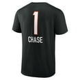 thumbnail image 3 of Men's Ja'Marr Chase Black Cincinnati Bengals Team Wordmark Player Name & Number T-Shirt, 3 of 3