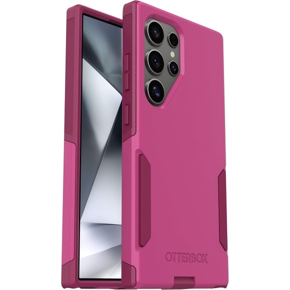 OtterBox Samsung Galaxy S24 Ultra (Only) - Commuter Series Case - Into The Fuchsia (Pink) - Slim & Tough - Pocket-Friendly - with Port Protection - Non-Retail Packaging