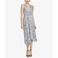 thumbnail image 4 of Rachel Roy Robe Florale Ligne A pour Femmes, Gris, 0, 4 of 5