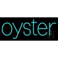thumbnail image 1 of Oysters Turquoise LED Neon Sign 10" Tall x 24" Wide - inches Black Square Cut Acrylic Backing, with Dimmer - Premium built indoor Sign for Club, Home décor, Event, Workshop, Storefront., 1 of 7