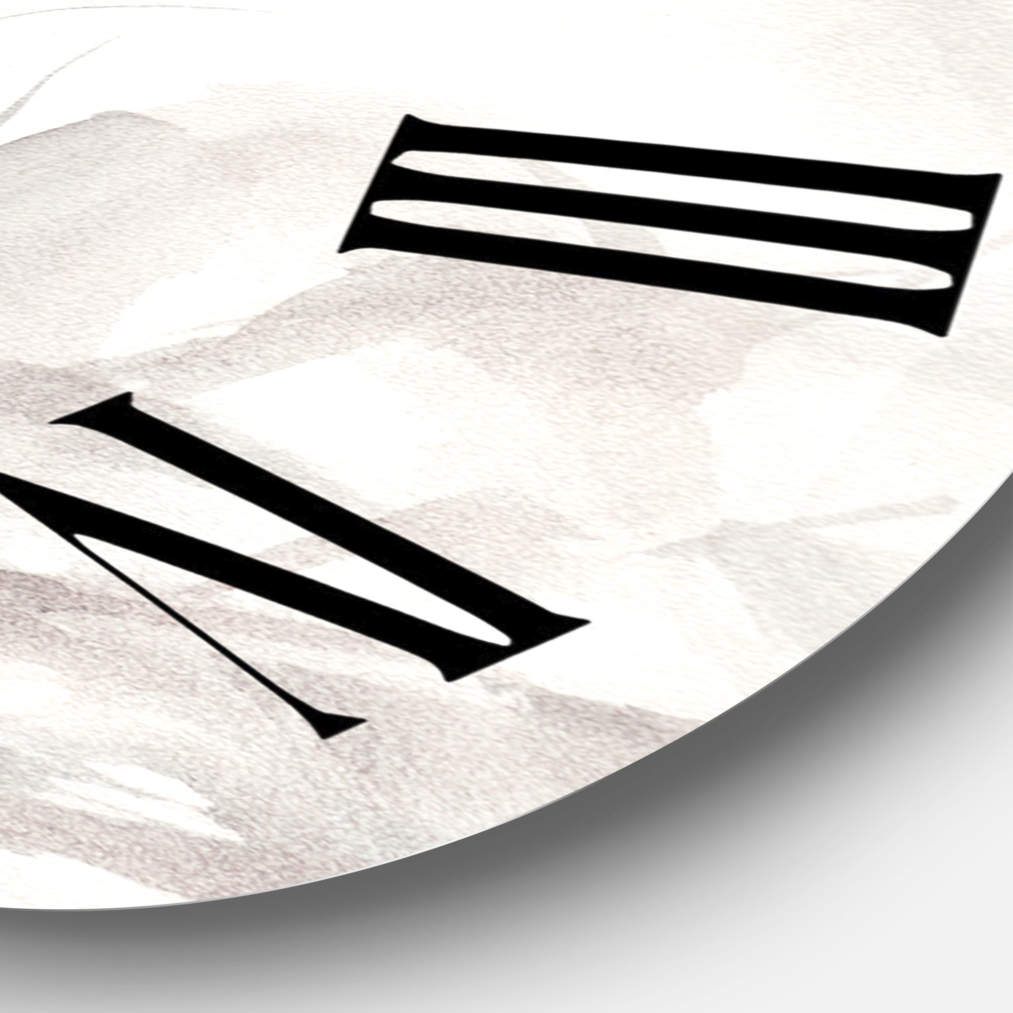 Designart 1 in Quartz Coastal Wall Clock