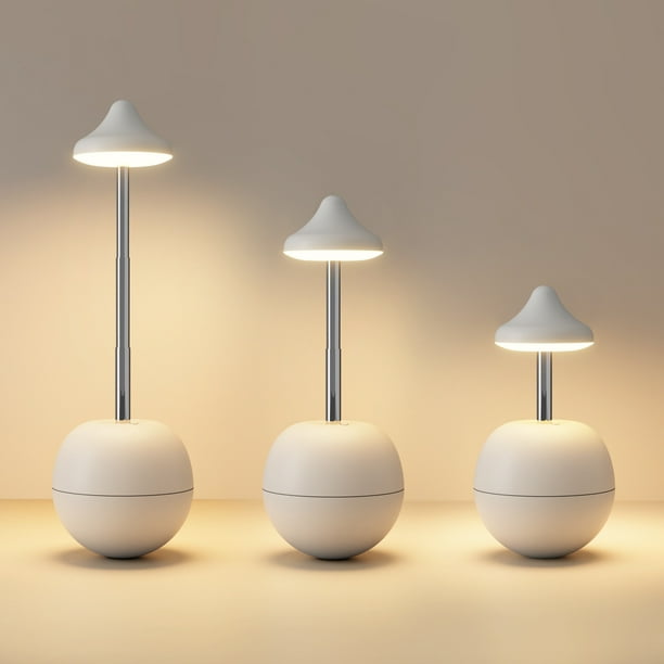 Lámpara de noche decorativa para dormitorio, con control remoto, luz LED nocturna y altura ajustable.
