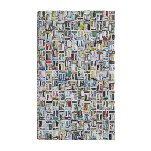 DecMode Multi Colored Paper Handmade Recycled Magazine Abstract Wall Decor
