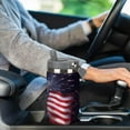 thumbnail image 6 of Firework American Flag 4Th of July 30 Oz Tumbler with Handle And Flip Straw, Stainless Steel Vacuum Insulated Travel Mug, Thermal Cup for Coffee, Water, Iced Drinks, Fits Car Cup Holders (Home, Sports, 6 of 6