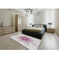 thumbnail image 5 of Ahgly Company Machine Washable Indoor Square Transitional White Smoke Area Rugs, 6' Square, 5 of 7