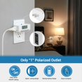 thumbnail image 2 of Timer Outlet DEWENWILS 24 horas 125 V 15 A 1000 W para interiores, paquete de 2, 2 of 7