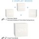 thumbnail image 3 of Digital alarm clock white, LED light mini modern cube desktop alarm clock showing time date temperature, 3 of 4
