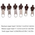 thumbnail image 3 of Kyoffiie Reversible Zipper Double Sided Zip Head Puller Fixer Jacket Sliders Repair Replacement Tools, 3 of 4