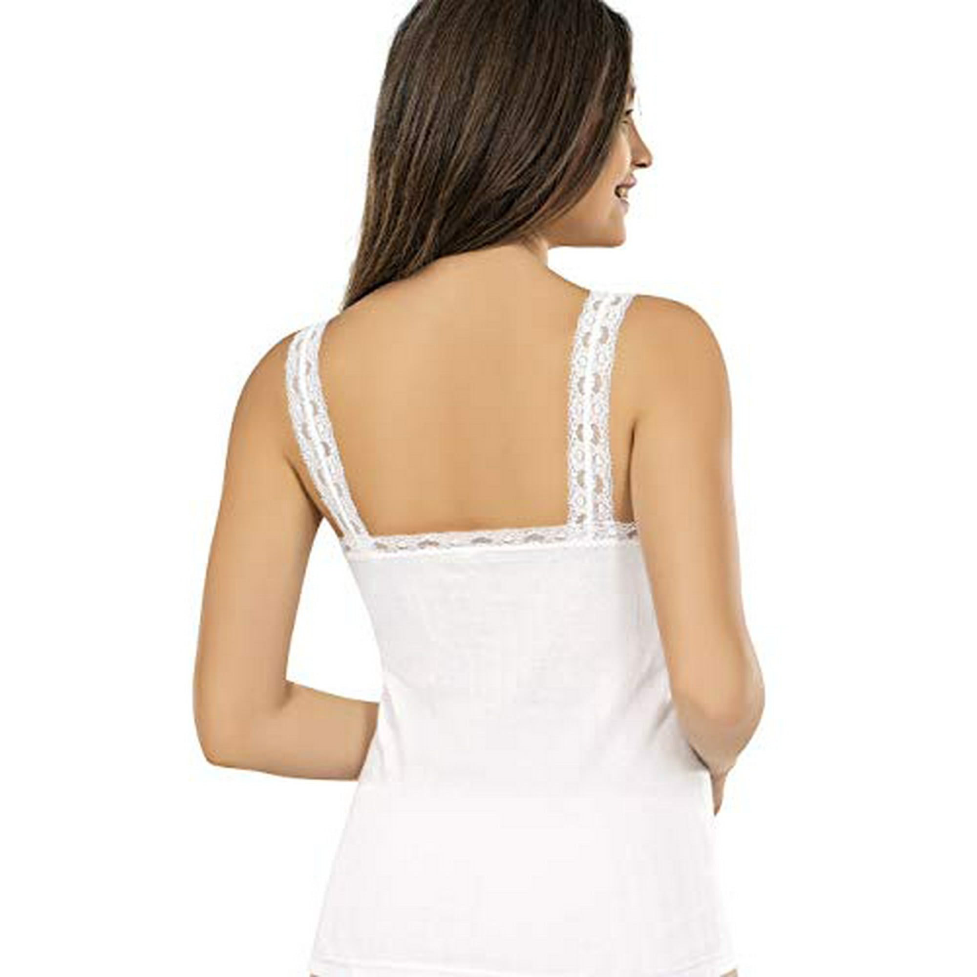 トップス Re:Camisole - White Camisole for Women, 100 Cotton, Airy Soft Comfy Cami Tank