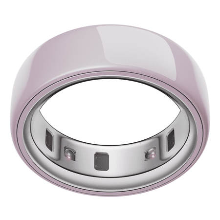 Oura Ring 4 Ceramic  Petal  Size 13  Smart Wearable  Sleep  Fitness & Heart Rate Tracker  8-Day Battery (Size Before You Buy)