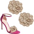 thumbnail image 1 of Decorative Shoe Clips, Removable Bow Clip Flower Rhinestone Charms for Women Dress High Heels Accessories, 1 of 5