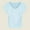 Blue, variant on TODOZO T Shirts for Women Casual Lightweight Soft Basic Tees 92% Cotton Blue Regular Shoulder Short Sleeve T Shirt for Women Summer Slimming and Fashionable with Pleats Waist Cinching Short Body.
