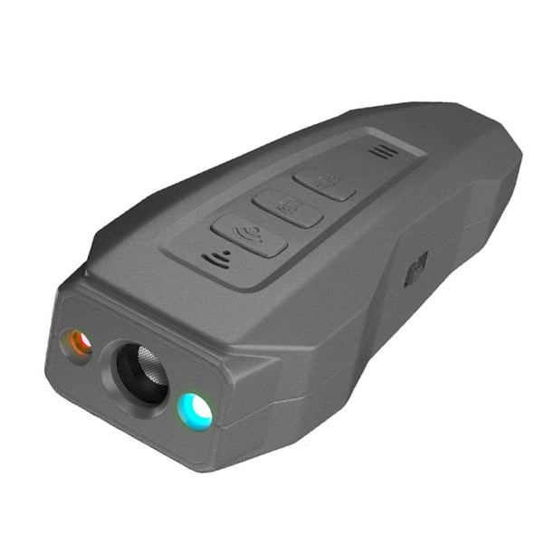 Dispositivo antiladridos para perros, control de ladridos con batería recargable, tapón portátil, color negro intenso. Gris oscuro