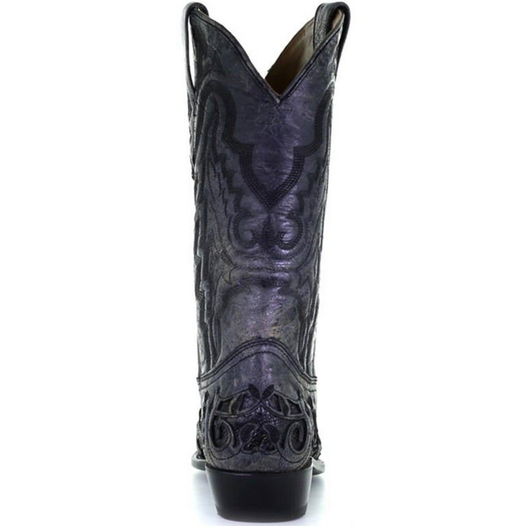 Corral Men s Exotic Alligator Western Boot Snip Toe Black 10.5 D M US Walmart