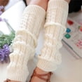 thumbnail image 1 of Women Winter Knitted Crochet Leg Warmers Legging Boot, 1 of 5