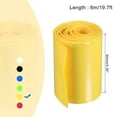 thumbnail image 2 of Unique Bargains Tube Rétractable en PVC Jaune 85mm Plat 6m pour Grand Pack de Batteries, 2 of 5