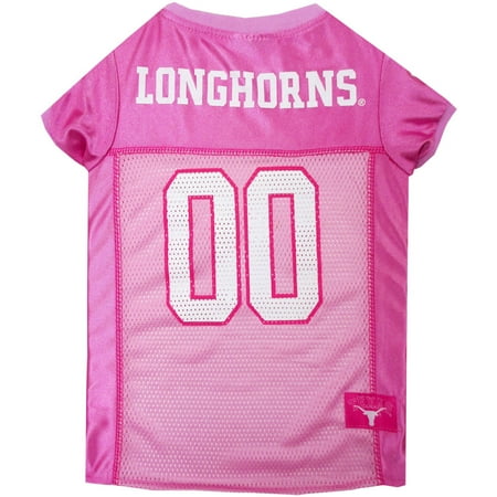 Texas Longhorns Dog Jersey - Pets First College Texas Longhorns Pet Pink Jersey, 4 Sizes Available