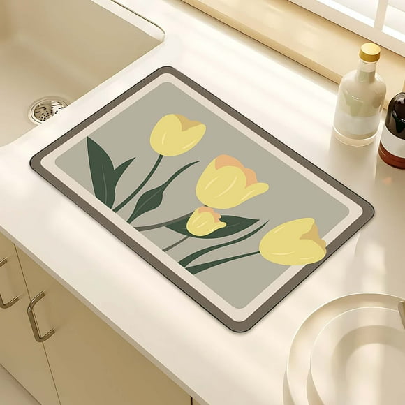 EGNMCR Bathroom Rugs, Rugs for Living Room, Area Rug, Bath Mat Fresh Kitchen Countertop Mat Technology Cloth Absorbent Mat Toilet Bathroom Mat Rubber Cushion a carpet
