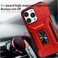 thumbnail image 4 of Funda para GANGXUN iPhone 14 Pro Max - Soporte metálico, Función magnética, Rojo, 4 of 5