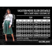 Elen Griswold Vacation Movie Christmas Women's Halloween Fancy-Dress Costumes with Top and Skirt Dress for Adult