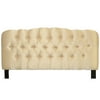 Tufted Scalloped Headboard Twin Prchmnt