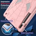 thumbnail image 4 of TECH CIRCLE Cute Spider Universal Case for Samsung Galaxy Tab S8 Plus / S7 FE / S7 Plus (12.4 Inch) Tablets - Heavy Duty Protection Shockproof Rugged Kids Case with Stand / Shoulder Strap, Rosegold, 4 of 5