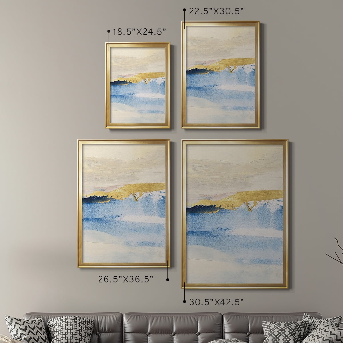 Pampa I Premium Framed Print, in Gold, Black, or Silver - Ready to Hang