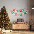 thumbnail image 4 of Monstrate Juego de tarjetas de papel rojo, blanco y verde de 9,8 pies, cartel de felicitaciones para Navidad, cartel personalizado, cartel de Kits de decoración para fiestas, 4 of 6